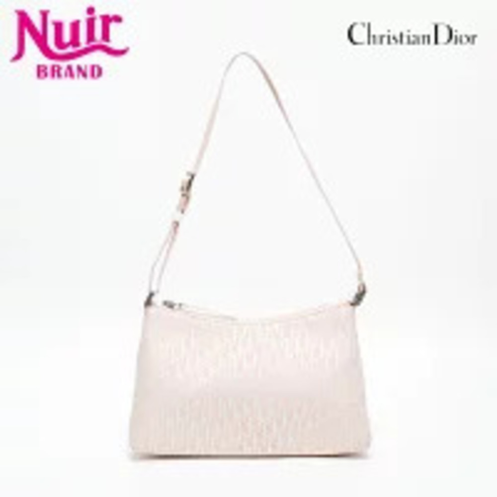 Christian Dior Trotter Canvas Shoulder Bag Pink
